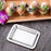 Decorative Organizer Tray Rectangle Metal Dinner Plate for Appetizer Dessert