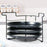 Pizza Pan Rack Space Saving 4 Layer Display Stand for Picnic Pizzerias Party with 3pcs 11 in Pan