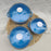 3Pcs Enamel Mini Pot Set Universal Portable Enamel Cookware Set Cooking Home light blue