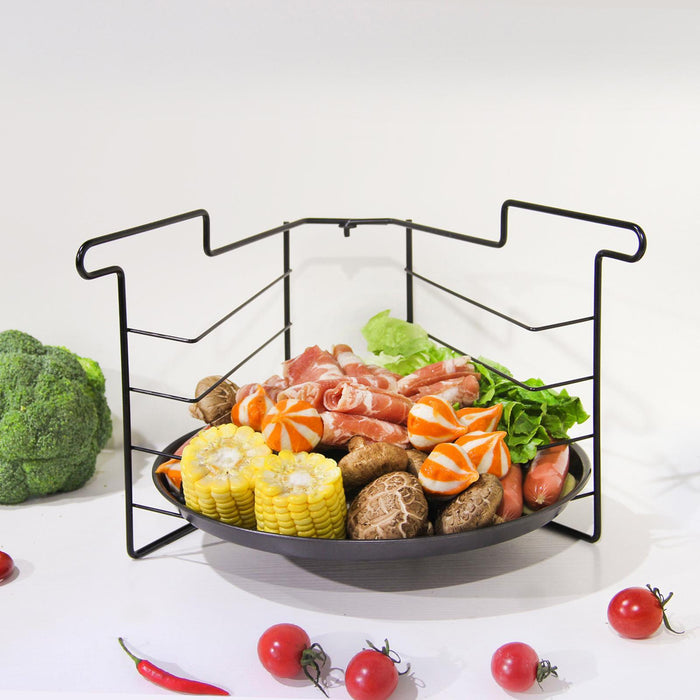 Pizza Pan Rack 4 Tier Portable Pizza Stand for Pizzerias Restaurants Camping High temperature