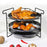 Pizza Pan Rack 4 Tier Portable Pizza Stand for Pizzerias Restaurants Camping High temperature