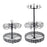 Water Bottle Storage Rack Kitchen Organization Metal Rotating Tumbler Holder 1 Tier