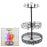 Water Bottle Storage Rack Kitchen Organization Metal Rotating Tumbler Holder 2 Tier