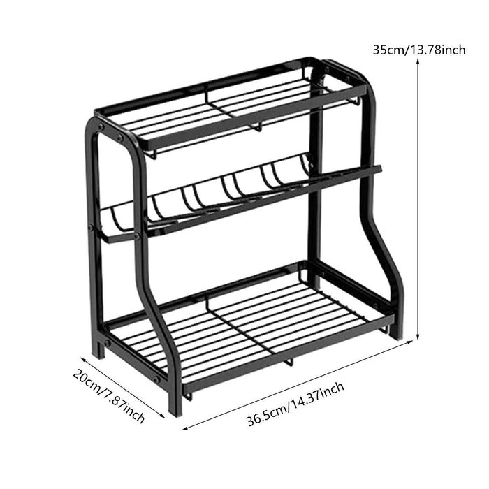 Spice Rack 3 Tier Portable Counter Shelf for Cabinet Bathroom Pantry