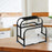 Kitchen Utensil Rack Stainless Steel Kitchen Rack for Cabinet Pantry Kitchen Black