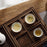 Wooden Serving Platter Tableware Nesting Food Tray for Salads Drinks Dessert