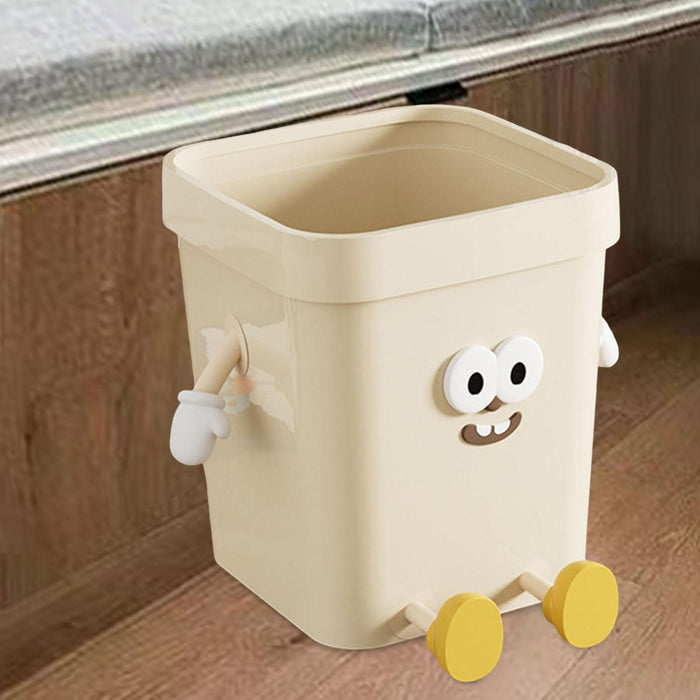 Trash Can Multifunction Creative Sturdy Dustbin for Under Desk Kitchen Study Large Sitting