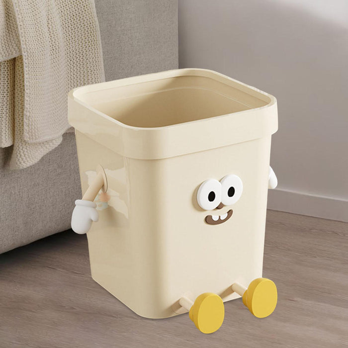 Trash Can Multifunction Creative Sturdy Dustbin for Under Desk Kitchen Study Large Sitting