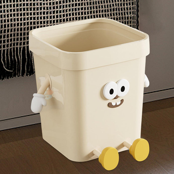 Trash Can Multifunction Creative Sturdy Dustbin for Under Desk Kitchen Study Large Sitting