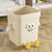 Trash Can Multifunction Creative Sturdy Dustbin for Under Desk Kitchen Study Large Sitting