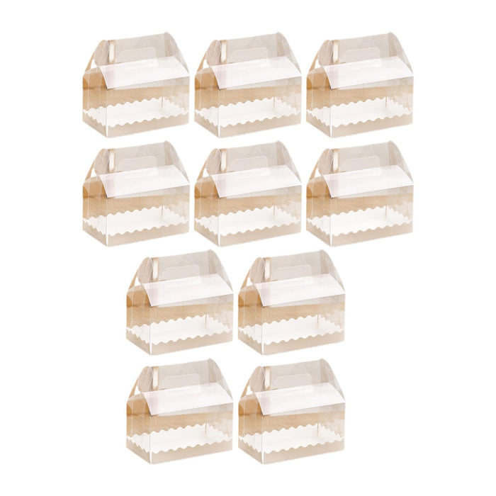 10Pcs Cake Boxes Gift Cupcake Box Muffins Dessert Box for Party Weddiny Home M