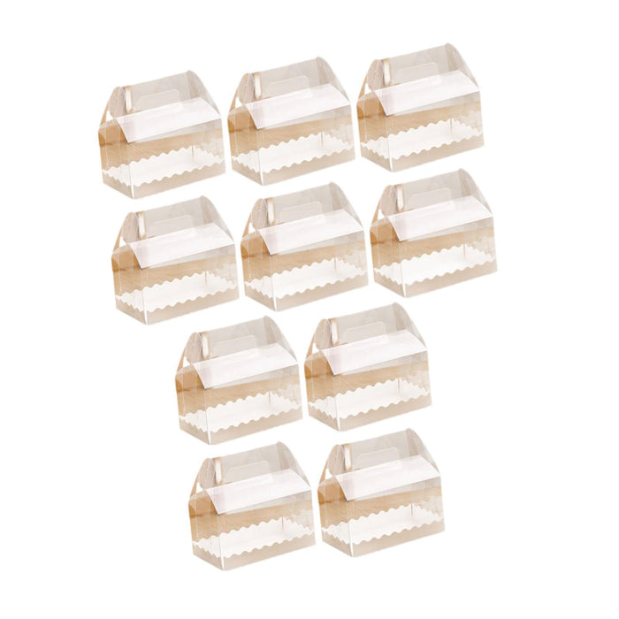 10Pcs Cake Boxes Gift Cupcake Box Muffins Dessert Box for Party Weddiny Home M