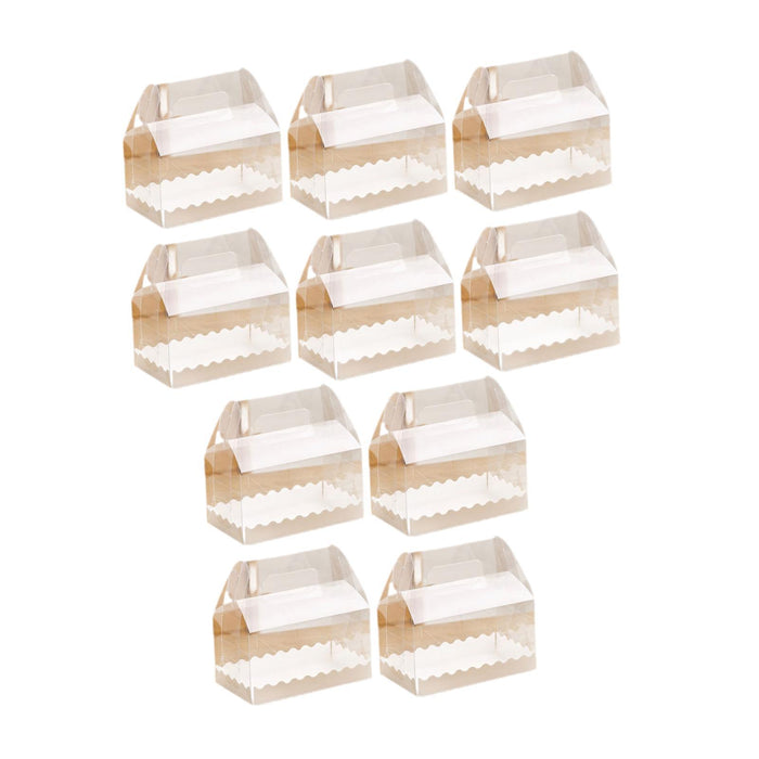 10Pcs Cake Boxes Gift Cupcake Box Muffins Dessert Box for Party Weddiny Home M