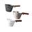 3Pcs Stainless Steel Espresso Measuring Cup with Handle for Party Restaurant black argent white