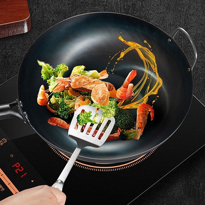 Wok Pan Cookware Cooking Wok Non Stick Kitchen Utensils Boiling Nonstick Wok 32cm without ear