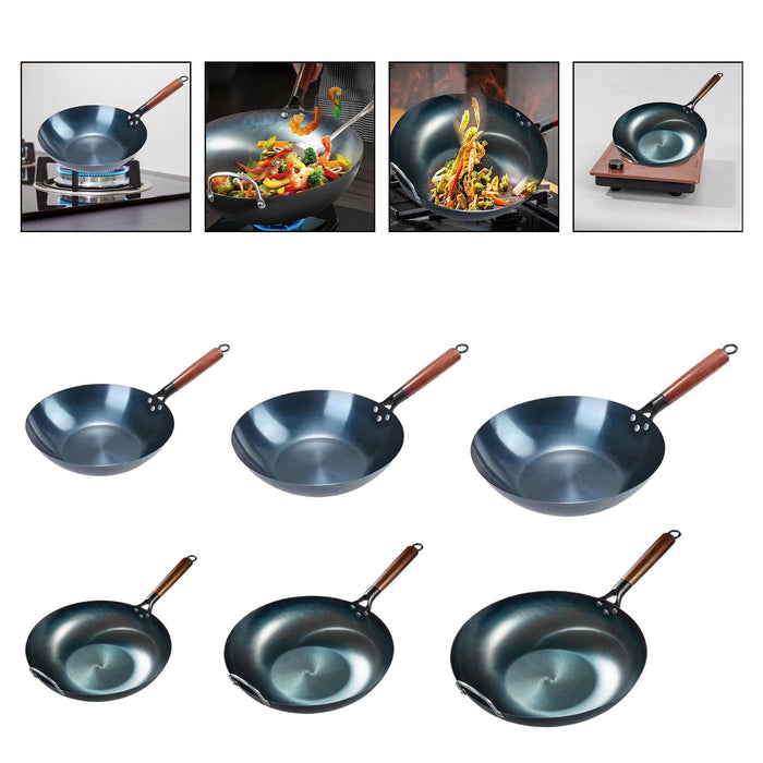 Wok Pan Cookware Cooking Wok Non Stick Kitchen Utensils Boiling Nonstick Wok 32cm without ear