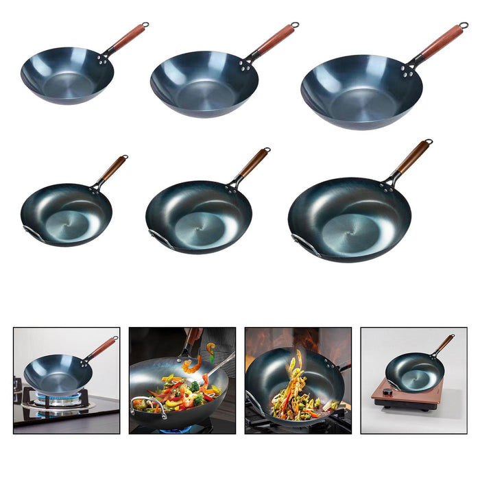 Wok Pan Cookware Cooking Wok Non Stick Kitchen Utensils Boiling Nonstick Wok 32cm without ear