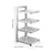 Pot Pan Rack Adjustable Height Standing Pot Rack for Countertop Home Cabinet 4 Tier