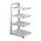 Pot Pan Rack Adjustable Height Standing Pot Rack for Countertop Home Cabinet 4 Tier