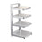 Pot Pan Rack Adjustable Height Standing Pot Rack for Countertop Home Cabinet 4 Tier