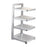 Pot Pan Rack Adjustable Height Standing Pot Rack for Countertop Home Cabinet 4 Tier