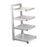 Pot Pan Rack Adjustable Height Standing Pot Rack for Countertop Home Cabinet 4 Tier