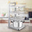 Pot Pan Rack Adjustable Height Standing Pot Rack for Countertop Home Cabinet 4 Tier