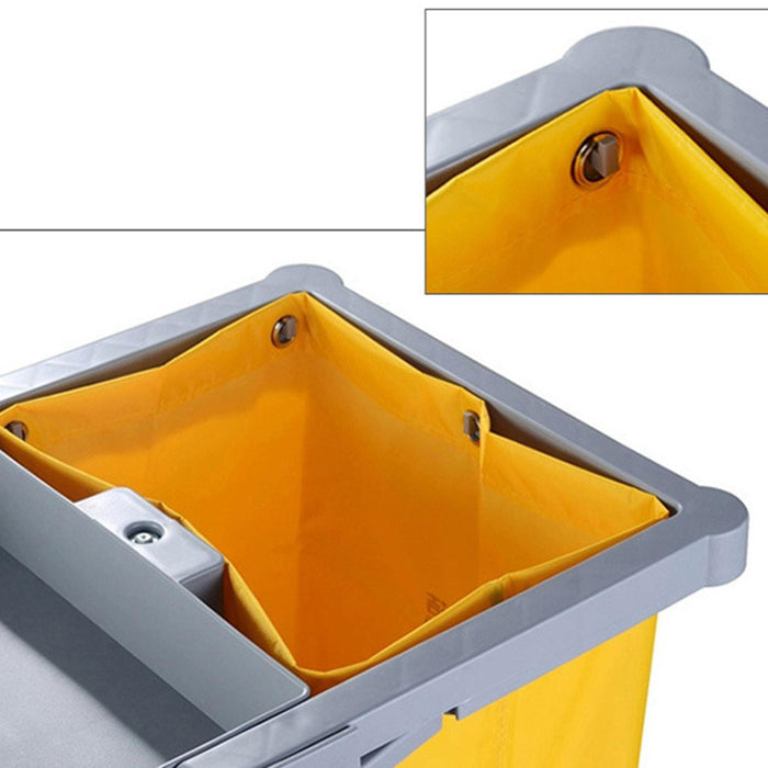 Cleaning Carts Bag High Capacity Waterproof Janitorial Cart Bag for Sundries 68x27.5x40cm