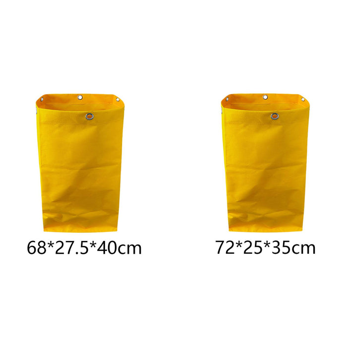 Cleaning Carts Bag High Capacity Waterproof Janitorial Cart Bag for Sundries 68x27.5x40cm