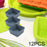 12Pcs Silicone Baking Cup Mini Egg Tart Pans Cake Molds for Holiday Desserts Square Blue