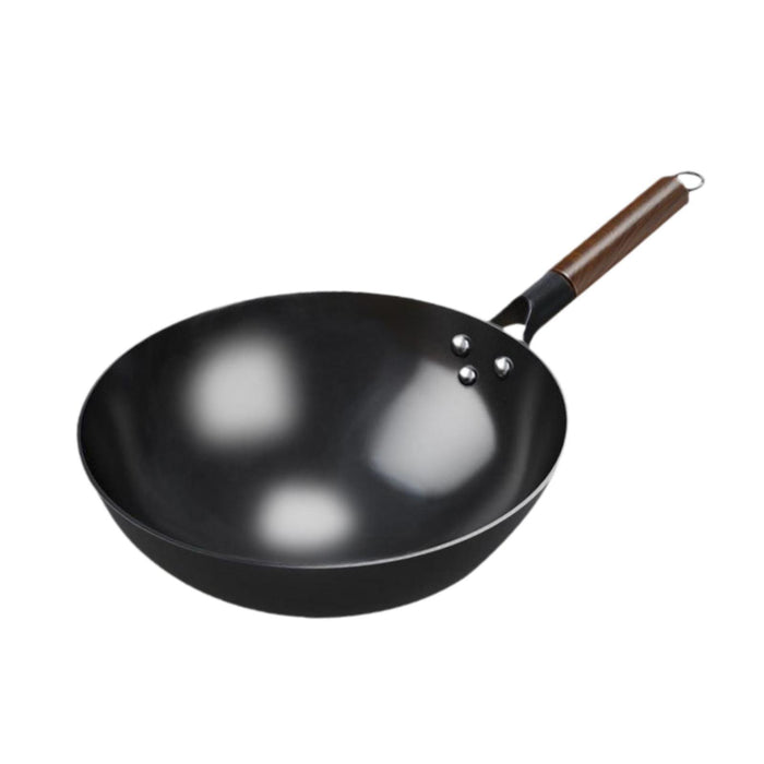 Wok Pan Induction Cooker Pots Manual Forging Iron Pan General Nonstick Wok