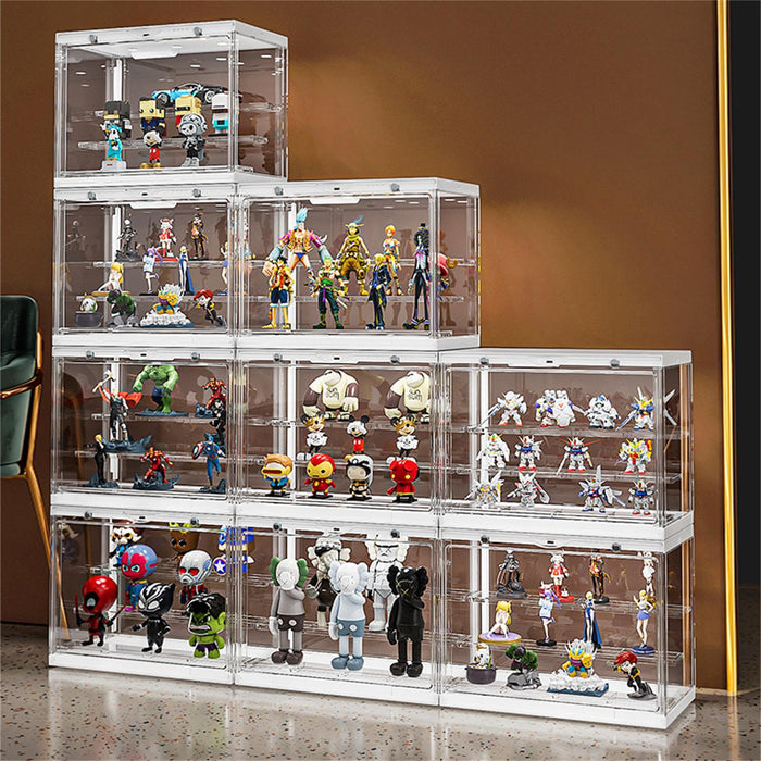 Clear Figures Display Case Organizer for Action Figures Mini Toy Collections