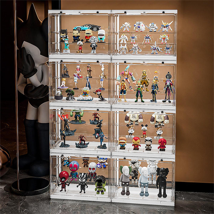 Clear Figures Display Case Organizer for Action Figures Mini Toy Collections