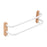 Towel Hanging Rod with Wood Base Towel Holder for Living Room Toilet double layer