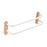 Towel Hanging Rod with Wood Base Towel Holder for Living Room Toilet double layer