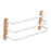 Towel Hanging Rod with Wood Base Towel Holder for Living Room Toilet three layer