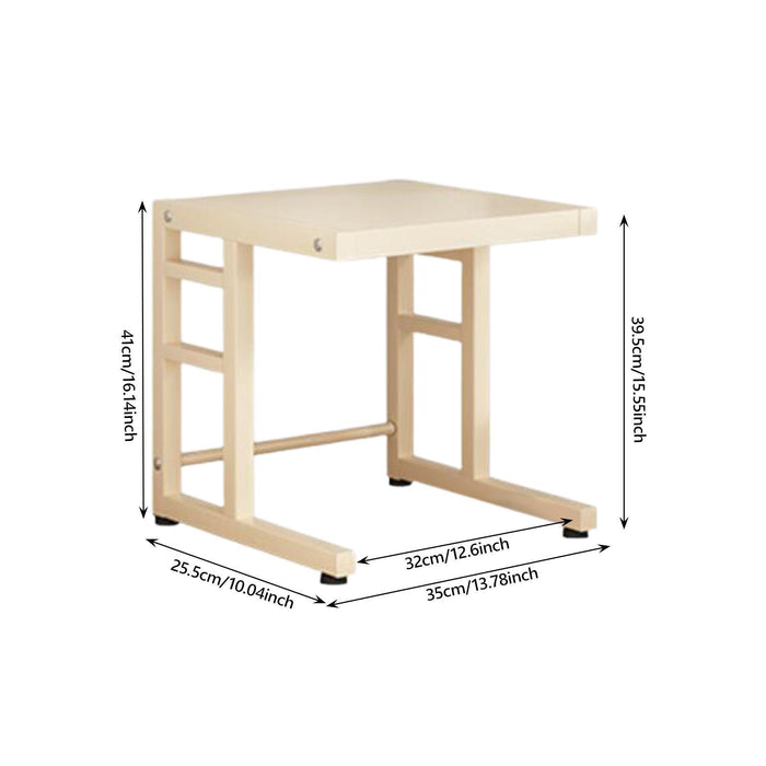 Microwave Oven Rack 2 Tier Kitchen Countertop Organizer Sturdy Counter Shelf Fixed