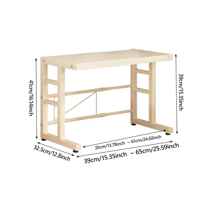 Microwave Oven Rack 2 Tier Kitchen Countertop Organizer Sturdy Counter Shelf Extendable