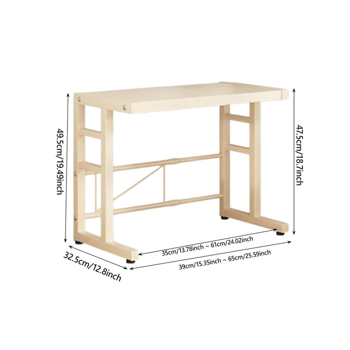 Microwave Oven Rack 2 Tier Kitchen Countertop Organizer Sturdy Counter Shelf Heighten Extendable