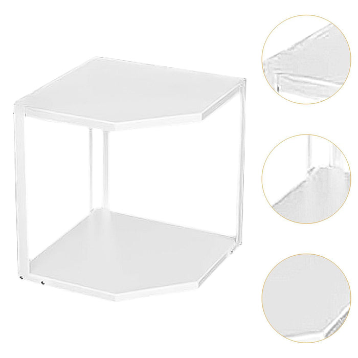 Corner Shelf Rack Counter and Cabinet Organizer for Kitchen Cupboard 2 layer