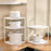 Corner Shelf Rack Counter and Cabinet Organizer for Kitchen Cupboard 2 layer