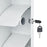 Toilet Tissue Dispenser Locking Wall Mount Commercial Bathroom Tissue Holder White