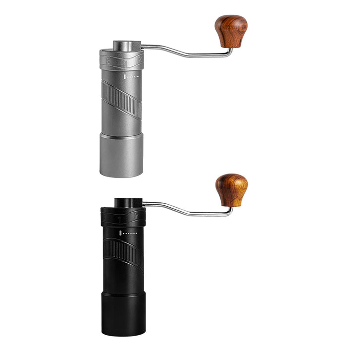 Handheld Coffee Grinder Espresso Coffee Hand Grinder for Office Cafe Camping Gray