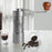 Handheld Coffee Grinder Espresso Coffee Hand Grinder for Office Cafe Camping Gray