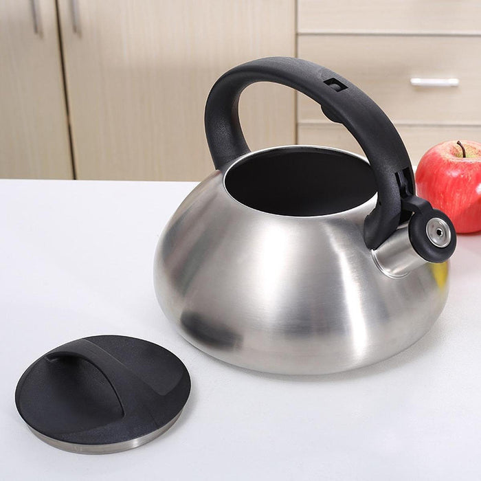 Whistling Kettle 3L with Ergonomic Handle Tea Pot for Outdoor Camping Coffee