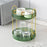 Makeup Storage Organizer 2 Layer Fruit Tray for Countertop Vanity Desk Table green