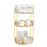 Makeup Storage Organizer 3 Layer Fruit Holder for Desk Table Bathroom Vanity gold