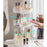 Makeup Storage Organizer 3 Layer Fruit Holder for Desk Table Bathroom Vanity clear