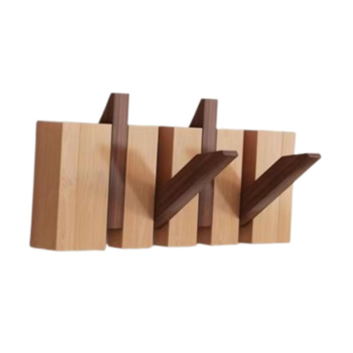 Wood Wall Mounted Piano Coat Rack Entryway Wall Art Hook for Bag Living Room 4 key