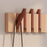 Wood Wall Mounted Piano Coat Rack Entryway Wall Art Hook for Bag Living Room 4 key